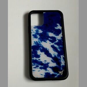 Wildflower iPhone 11 Case Blue Tie Dye